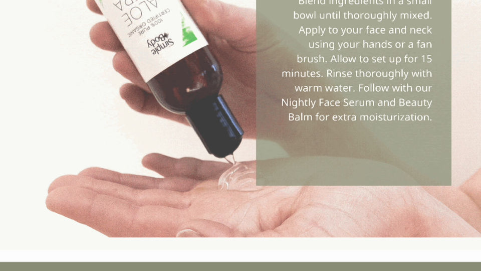 Matcha in Green Clay Mask Email Newsletter for Simple Body Products
